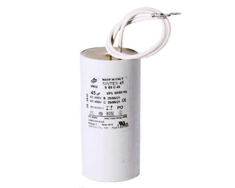 condensateur de démarrage 45 µf à fils