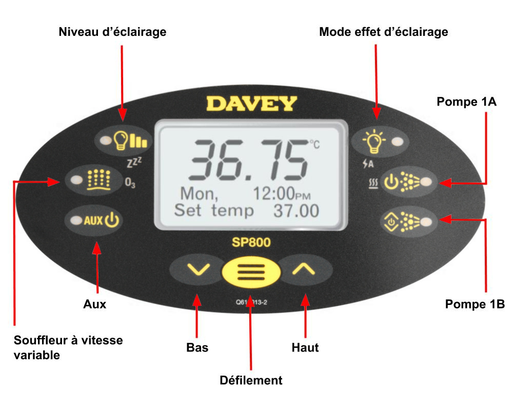 clavier de commande spapower sp800 clavier de commande spapower sp800