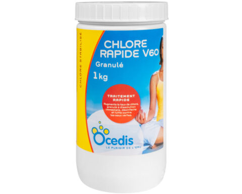 chlore en granulés stabilisé ocedis – pot de 1 kg