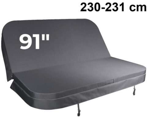 couverture de spa carrée 91 pouces (230 à 231 cm)
