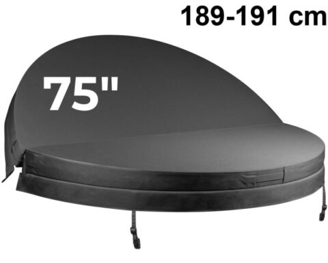 couverture de spa ronde 75 pouces – 189 à 191 cm