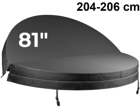 couverture de spa ronde 81 pouces – 204 à 206 cm