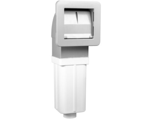 skimmer waterway front access carré – avec 2 filtres pww10 intégrés