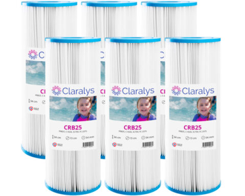 filtre claralys crb25 – ouvertures Ø 54 mm – carton de 6 filtres