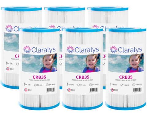 filtre claralys crb35 – ouvertures Ø 54 mm – carton de 6 filtres