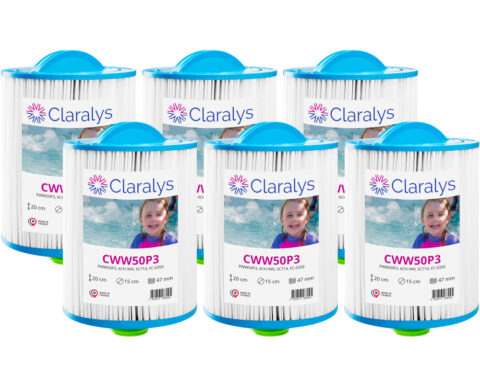 filtre spa claralys cww50p3 – sae 1,5" – carton de 6
