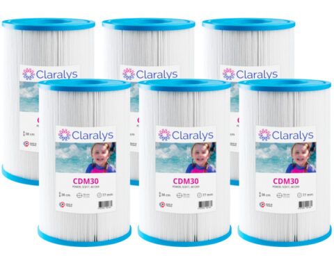 filtre claralys cdm30 – forme ovale – carton de 6 filtres