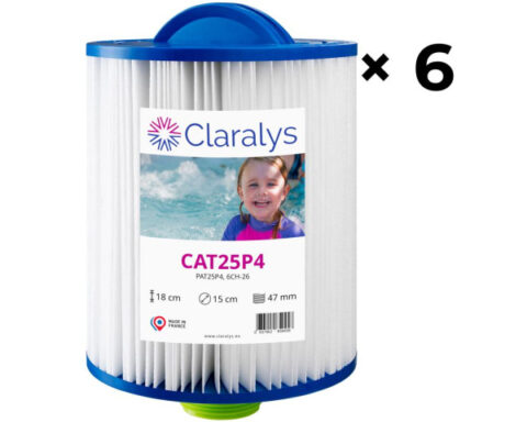 filtre claralys cat25p4 – pas de vis mpt 1,5 pouces – carton de 6 filtres